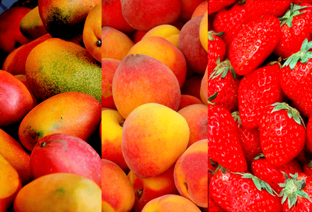 mango, broskyne pre účinnosť